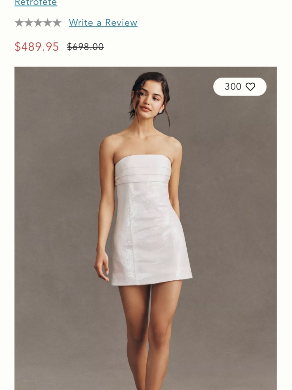 Retrofete Chentari sequin mini dress (Anthropologie)